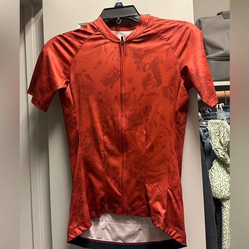 Pearl Izumi Scarlet Floral Cycling Jersey - Size Small